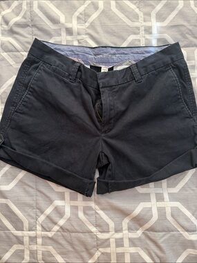 Banana Republic Navy Blue Rolled-Hem Cotton Shorts Size 6